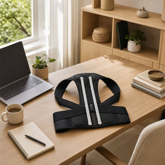 Posture Corrector Adjustable Clavicle Brace - Upper Back Shoulder Straightener Slouching Correction All Day Office Wear