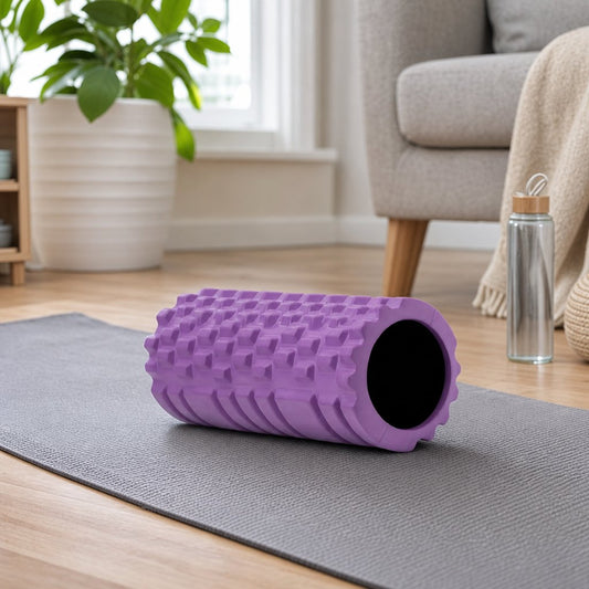 Foam Roller Deep Tissue Muscle Recovery - High Density EVA Back Roller Myofascial Release Yoga Pilates Stretching Exercise