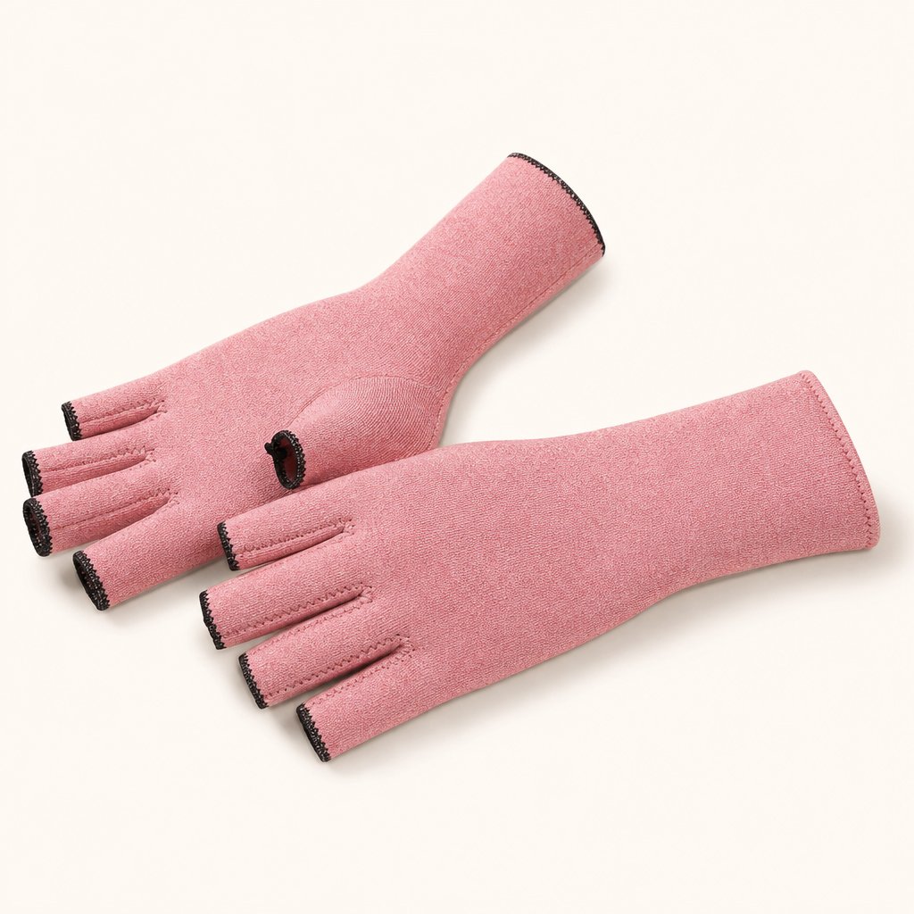 Copper Arthritis Gloves Compression - Carpal Tunnel Rheumatoid Joint Pain Relief Fingerless Hand Wrist Support Women Men