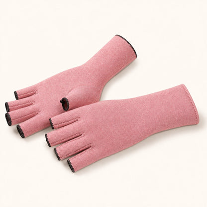 Copper Arthritis Gloves Compression - Carpal Tunnel Rheumatoid Joint Pain Relief Fingerless Hand Wrist Support Women Men
