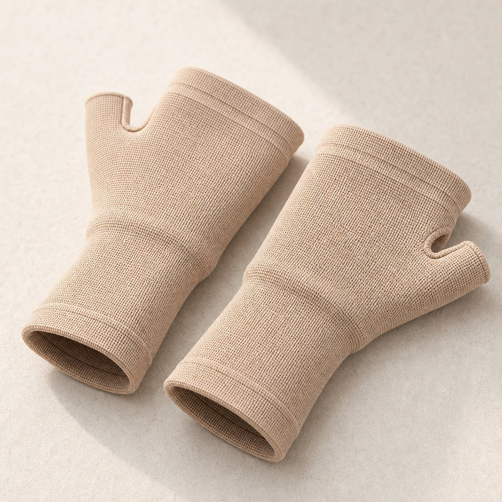 Wrist Thumb Brace Compression Sleeve - Carpal Tunnel Tendonitis Arthritis Pain Relief Adjustable Hand Support Sports