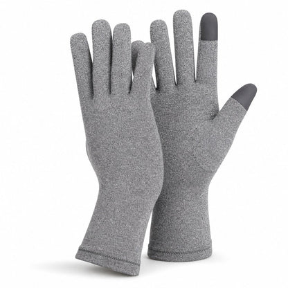 Compression Arthritis Gloves Full Finger - Joint Pain Relief Rheumatoid Carpal Tunnel Hand Support Therapy Day Night Wear