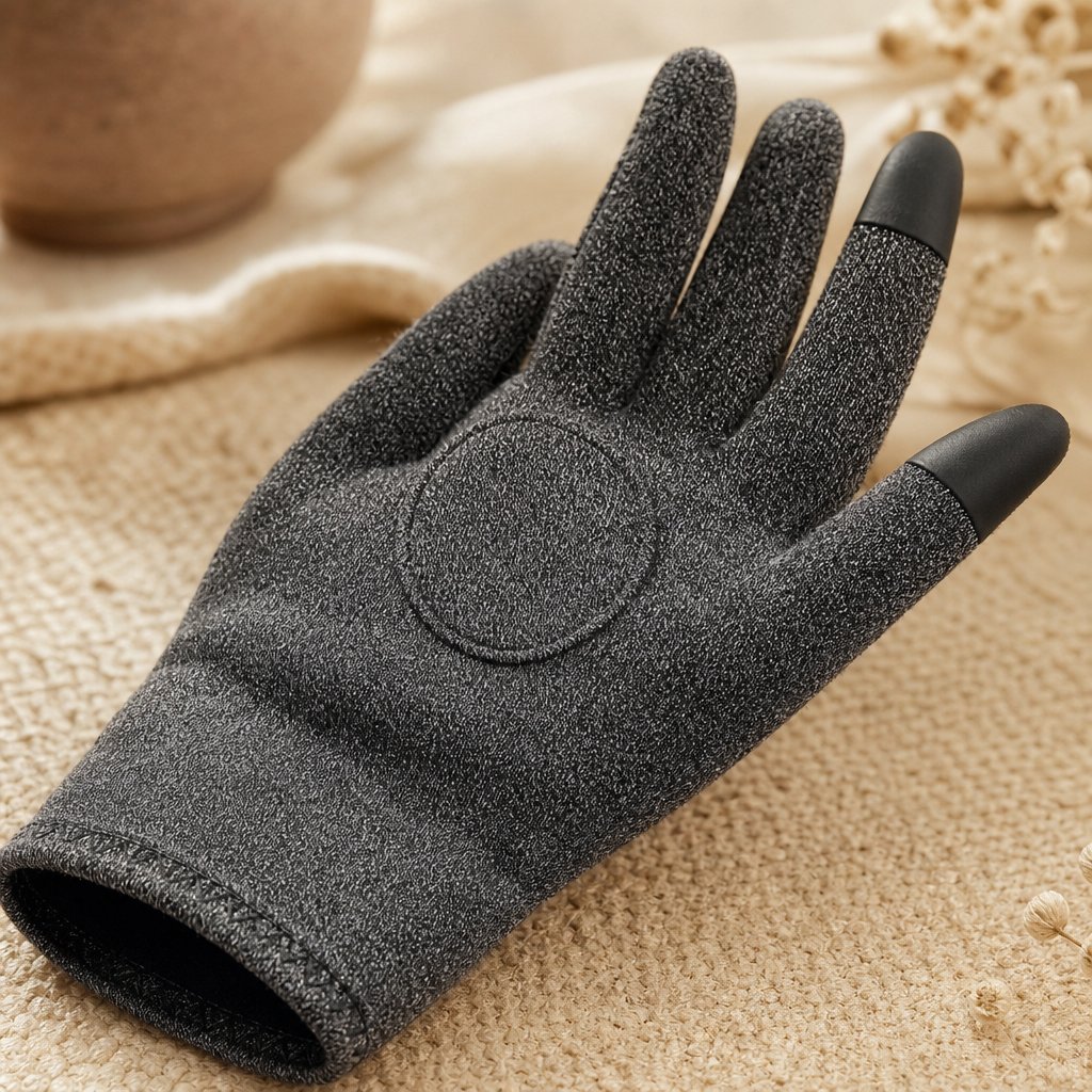 Compression Arthritis Gloves Full Finger - Joint Pain Relief Rheumatoid Carpal Tunnel Hand Support Therapy Day Night Wear