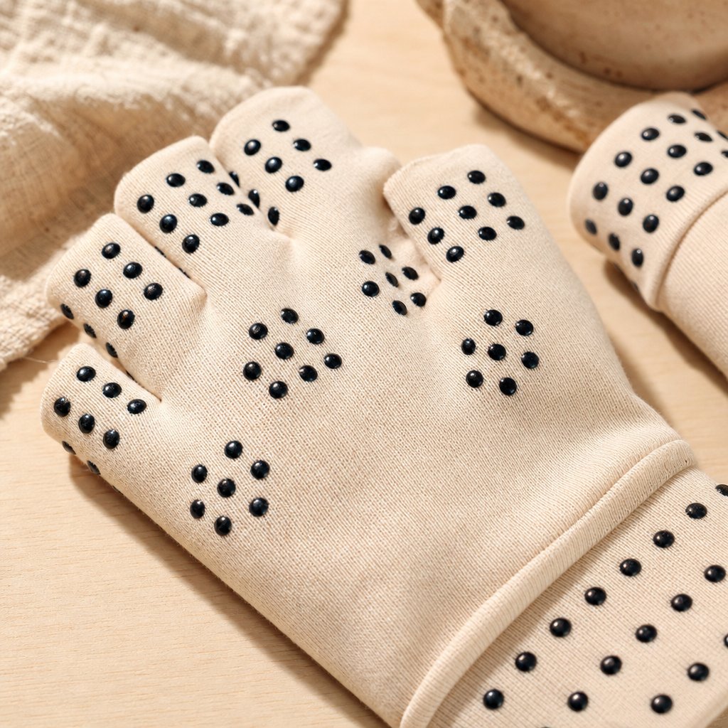 Magnetic Arthritis Gloves Fingerless - Rheumatoid Joint Pain Relief Hand Wrist Compression Therapy Men Women