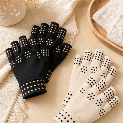 Magnetic Arthritis Gloves Fingerless - Rheumatoid Joint Pain Relief Hand Wrist Compression Therapy Men Women