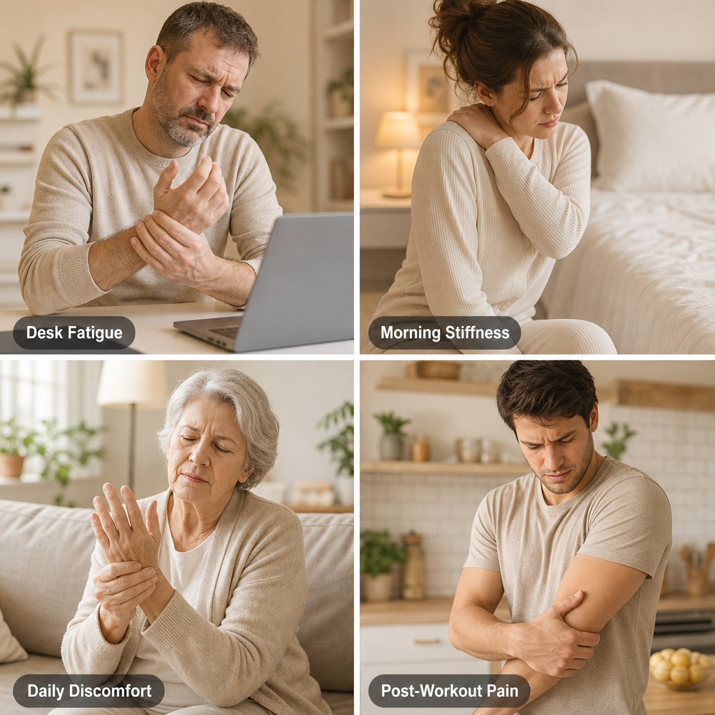 Magnetic Arthritis Gloves Fingerless - Rheumatoid Joint Pain Relief Hand Wrist Compression Therapy Men Women
