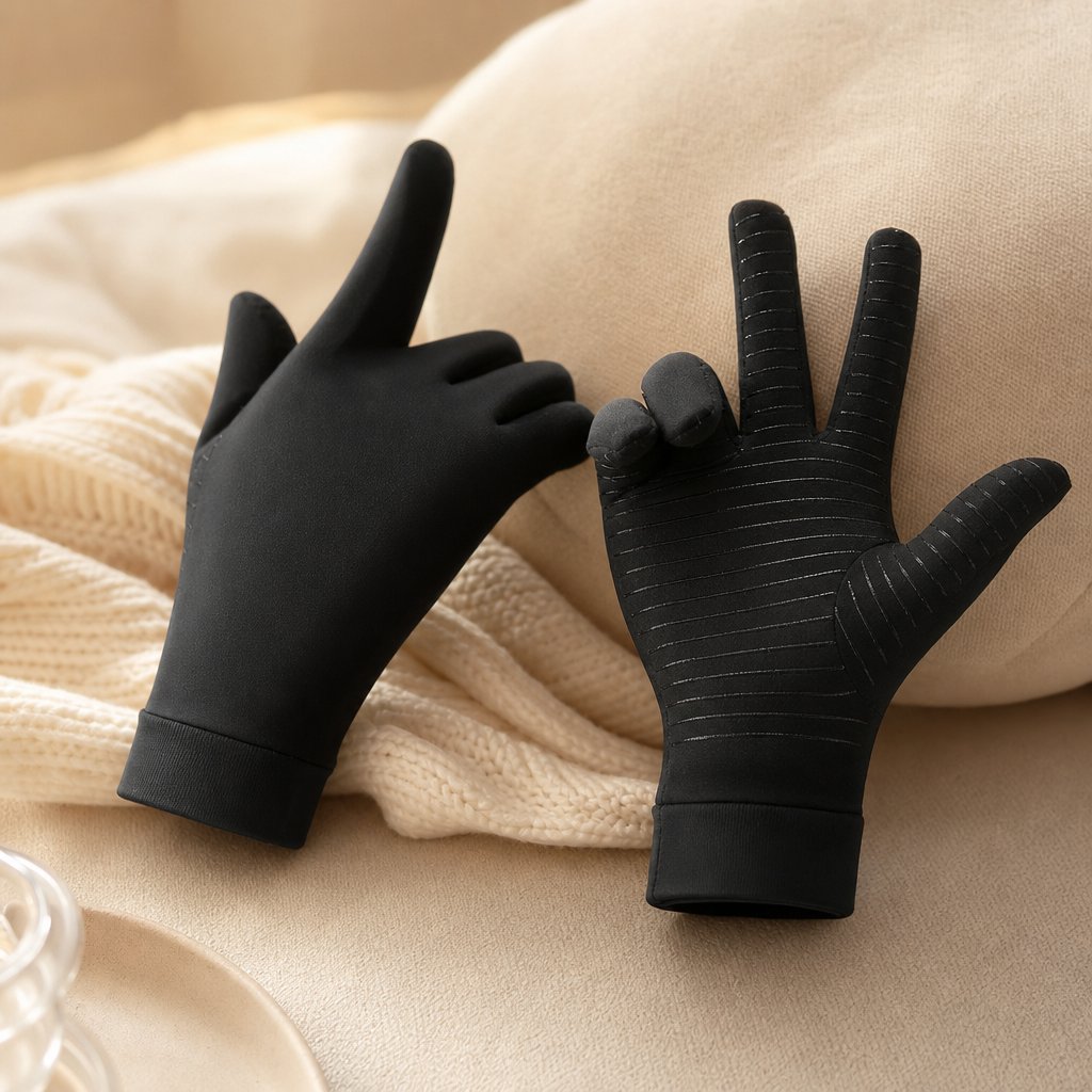 Magnetic Compression Gloves Arthritis - Rheumatoid Joint Pain Relief Wrist Hand Brace Sports Safety Therapy Fingerless