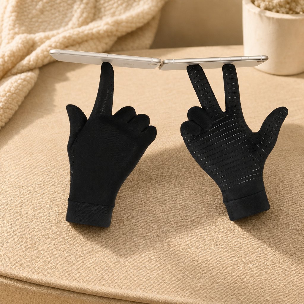 Magnetic Compression Gloves Arthritis - Rheumatoid Joint Pain Relief Wrist Hand Brace Sports Safety Therapy Fingerless