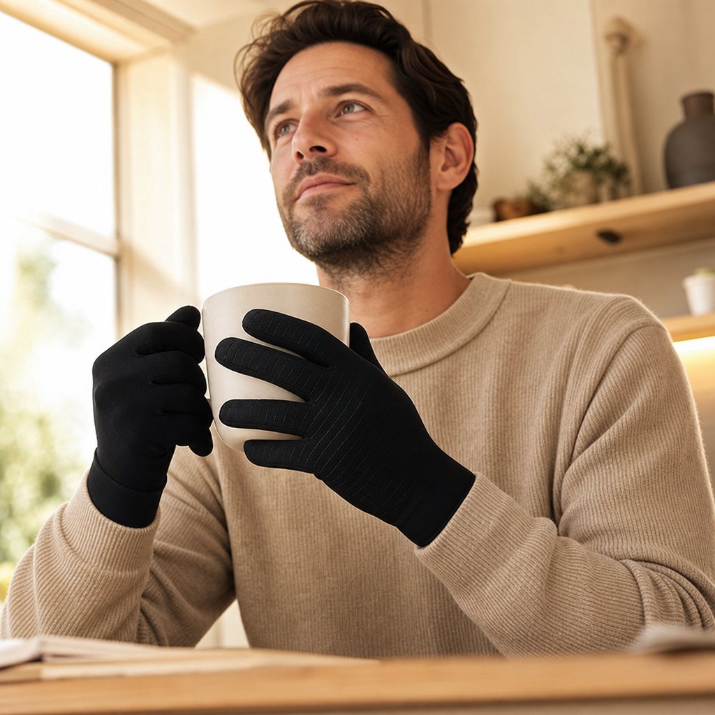 Magnetic Compression Gloves Arthritis - Rheumatoid Joint Pain Relief Wrist Hand Brace Sports Safety Therapy Fingerless