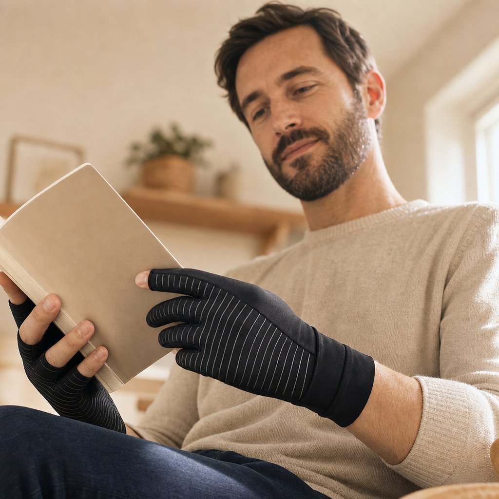 Copper Arthritis Compression Gloves for Joint Pain - Rheumatoid Osteoarthritis Swelling Carpal Tunnel Hand Wrist Relief