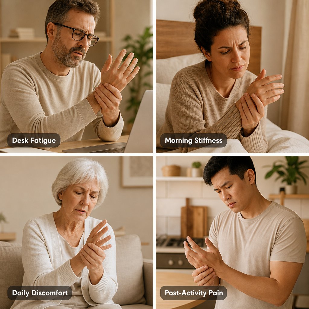 Copper Fingerless Arthritis Gloves Typing - Carpal Tunnel Tendonitis Joint Pain Relief Hand Wrist Computer Work Support