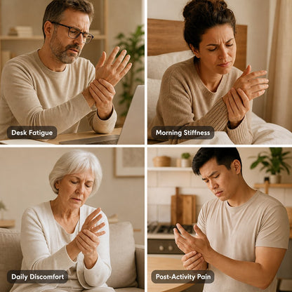 Copper Fingerless Arthritis Gloves Typing - Carpal Tunnel Tendonitis Joint Pain Relief Hand Wrist Computer Work Support