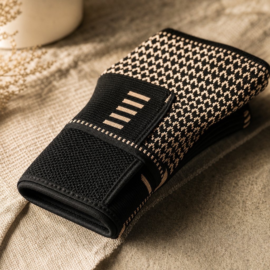 Copper Fiber Compression Glove Wrist Guard - Arthritis Joint Pain Relief Sports Fitness Palm Brace Elastic Wristband