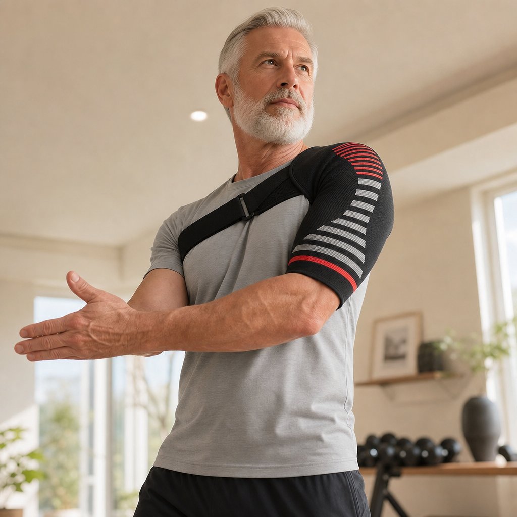 Shoulder Brace Rotator Cuff Support Men Women - Compression Sleeve Torn Injury Recovery AC Joint Dislocated Stabilizer