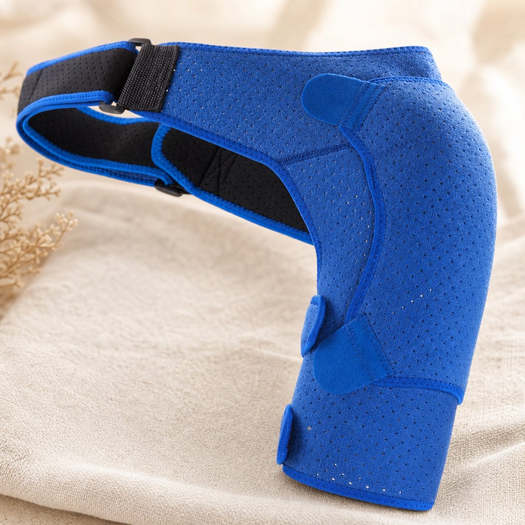 Shoulder Compression Sleeve Adjustable Brace - Rotator Cuff Support Stabilizer Men Women Sports Injury Pain Recovery