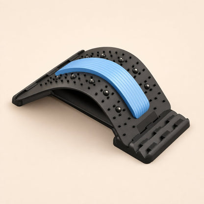 Back Stretcher Lumbar Traction Device - Multi-Level Spine Decompressor Posture Corrector Lower Back Pain Relief Massager