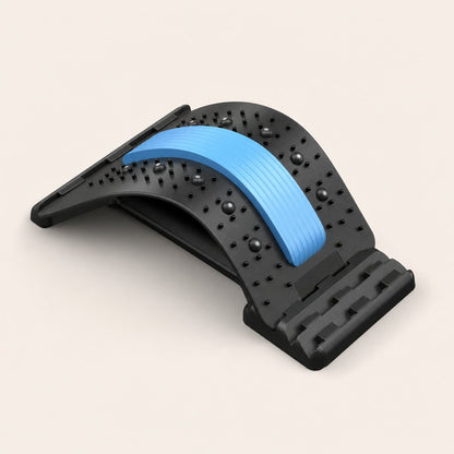 Back Stretcher Lumbar Traction Device - Multi-Level Spine Decompressor Posture Corrector Lower Back Pain Relief Massager
