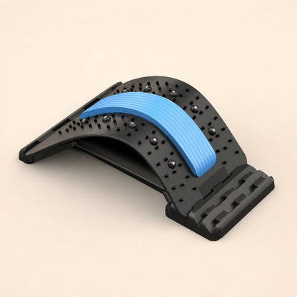 Back Stretcher Lumbar Traction Device - Multi-Level Spine Decompressor Posture Corrector Lower Back Pain Relief Massager