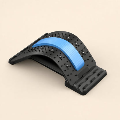 Back Stretcher Lumbar Traction Device - Multi-Level Spine Decompressor Posture Corrector Lower Back Pain Relief Massager