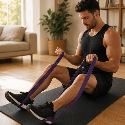 TPE Resistance Bands Set Heavy Tension - Anti-Snap Home Gym Muscle Strength Stretching Yoga Body Workout Stackable