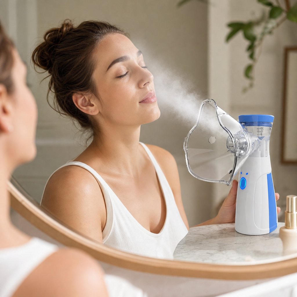 Facial Steamer for Face Nano Ionic - Cold Spray Portable Skin Hydration Pores Cleanser Humidifier Blackhead Removal Home Spa