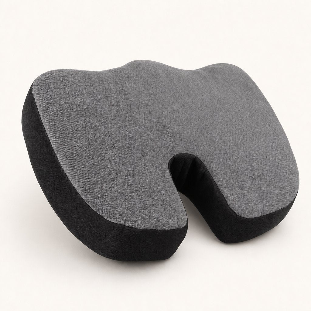 Seat Cushion Memory Foam Breathable - U-Shaped Wave Sponge Coccyx Tailbone Pain Relief Office Chair Car Non-Slip
