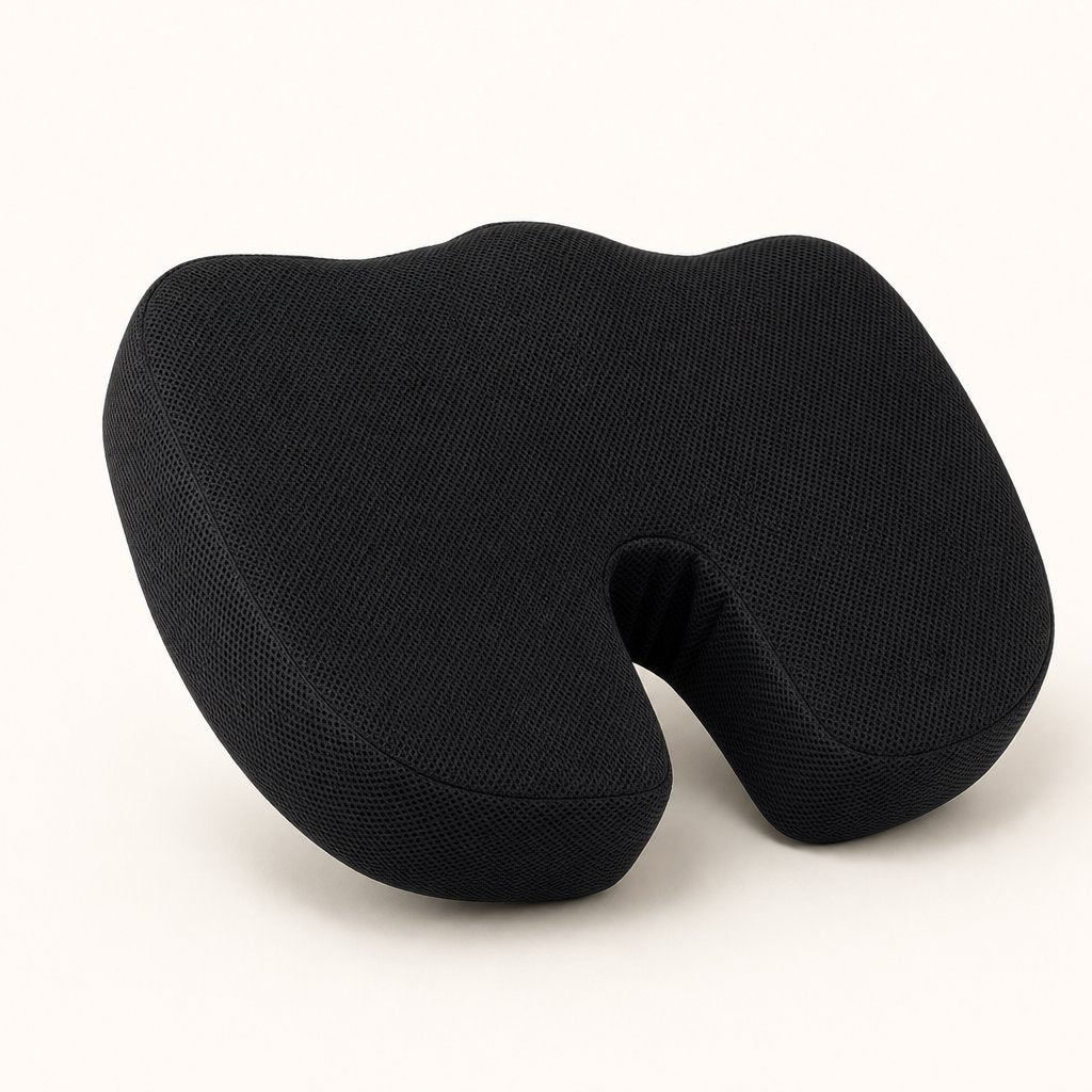 Seat Cushion Memory Foam Breathable - U-Shaped Wave Sponge Coccyx Tailbone Pain Relief Office Chair Car Non-Slip