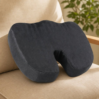 Seat Cushion Memory Foam Breathable - U-Shaped Wave Sponge Coccyx Tailbone Pain Relief Office Chair Car Non-Slip