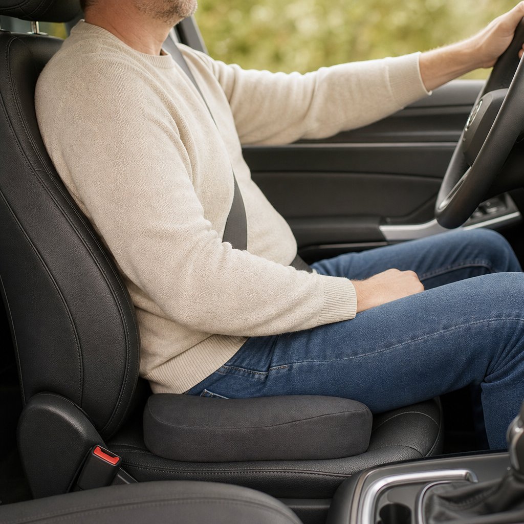 Seat Cushion Memory Foam Breathable - U-Shaped Wave Sponge Coccyx Tailbone Pain Relief Office Chair Car Non-Slip