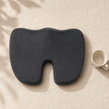 Seat Cushion Memory Foam Breathable - U-Shaped Wave Sponge Coccyx Tailbone Pain Relief Office Chair Car Non-Slip