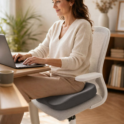 Seat Cushion Memory Foam Office Chair - Orthopedic Coccyx Tailbone Pain Relief Non-Slip Sciatica Car Seat Desk Chair