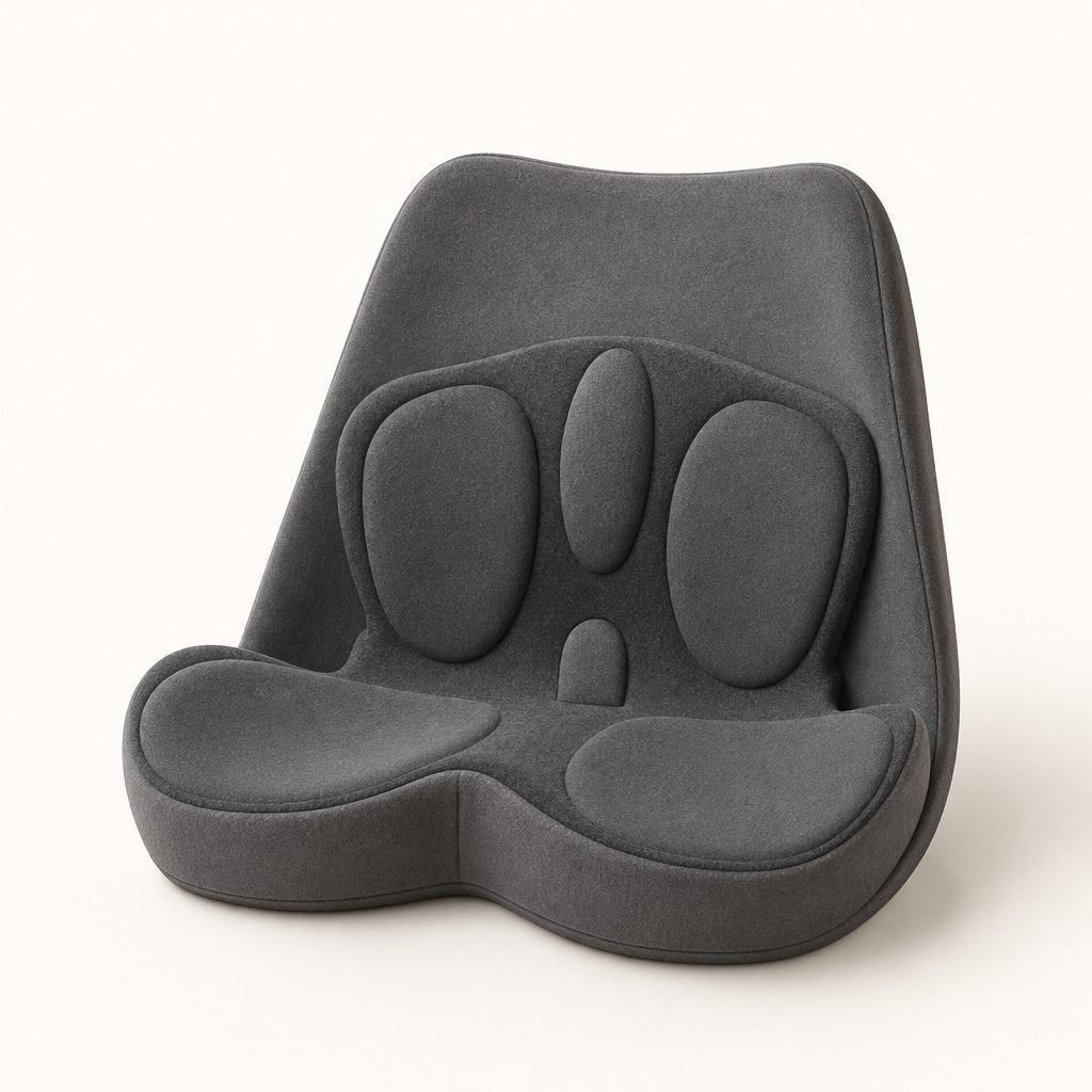 Seat Cushion Backrest Set Memory Foam - Orthopedic Lumbar Support Chair Cushion Pain Relief Breathable Office Car