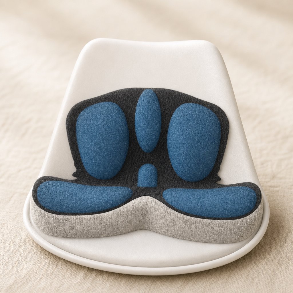 Seat Cushion Backrest Set Memory Foam - Orthopedic Lumbar Support Chair Cushion Pain Relief Breathable Office Car