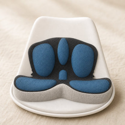 Seat Cushion Backrest Set Memory Foam - Orthopedic Lumbar Support Chair Cushion Pain Relief Breathable Office Car