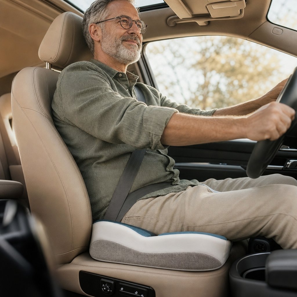 Seat Cushion Backrest Set Memory Foam - Orthopedic Lumbar Support Chair Cushion Pain Relief Breathable Office Car