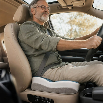 Seat Cushion Backrest Set Memory Foam - Orthopedic Lumbar Support Chair Cushion Pain Relief Breathable Office Car