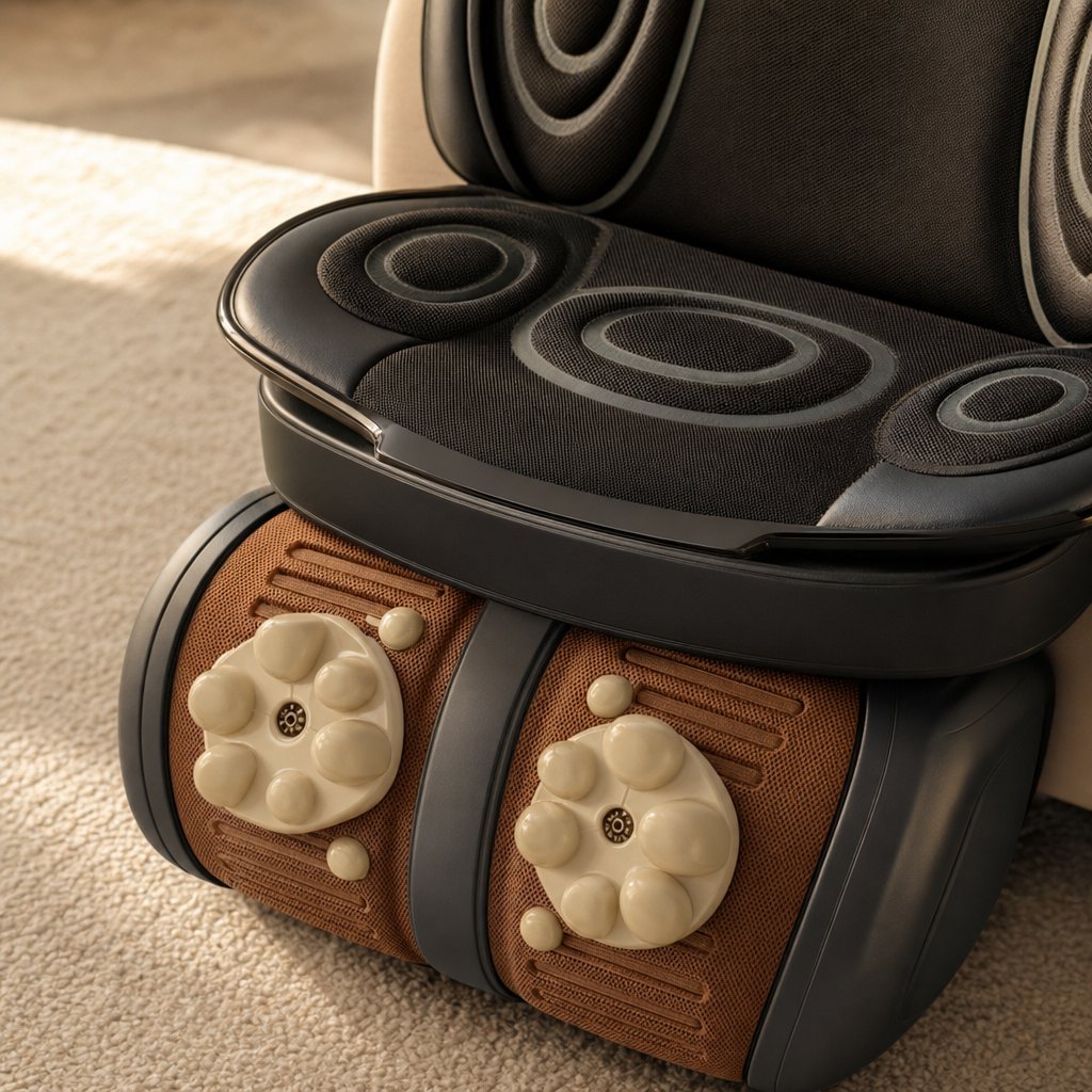 Shiatsu Neck Back Massager Chair Pad with Heat - 2D 3D Kneading Full Body Adjustable Seat Massager Lumbar Shoulder Relief