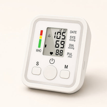 Blood Pressure Monitor Upper Arm Automatic - LED Display Digital BP Machine Home Use Heart Rate Monitor 2 User Memory