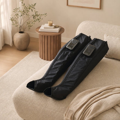 Air Compression Leg Recovery Boots - Sequential Pneumatic Massage System Circulation Varicose Veins Muscle Relaxation