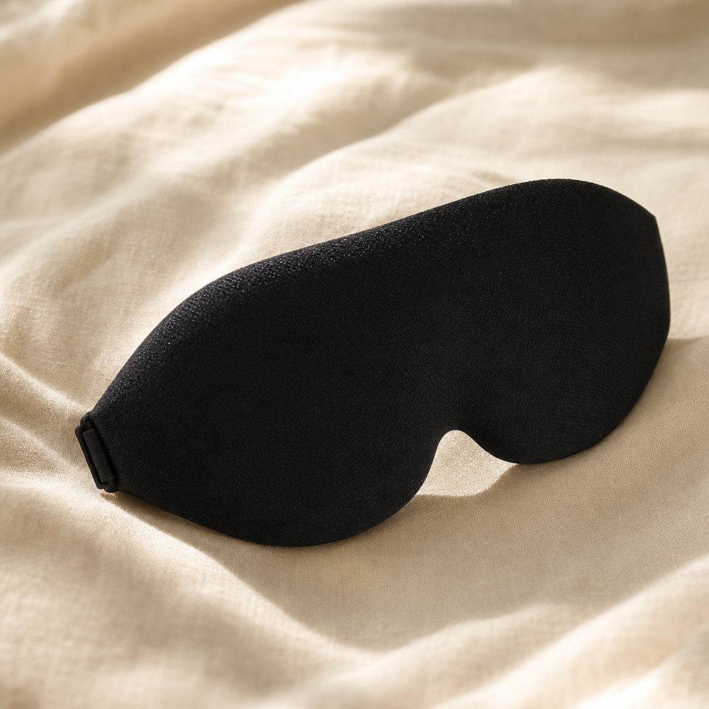 3D Sleep Mask Breathable Adjustable - Light Blocking Eye Shade Air Circulation Travel Sleeping Aid Unisex Comfort Fit