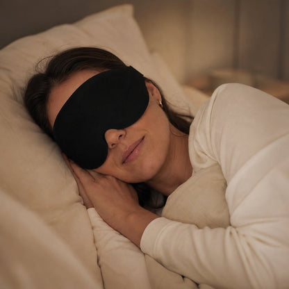 3D Sleep Mask Breathable Adjustable - Light Blocking Eye Shade Air Circulation Travel Sleeping Aid Unisex Comfort Fit