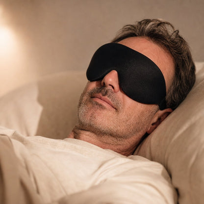 3D Sleep Mask Breathable Adjustable - Light Blocking Eye Shade Air Circulation Travel Sleeping Aid Unisex Comfort Fit