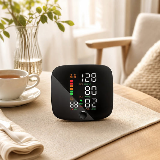 Wrist Blood Pressure Monitor Rechargeable - Digital Voice Sphygmomanometer Heart Rate Tensiometer Home Health Care