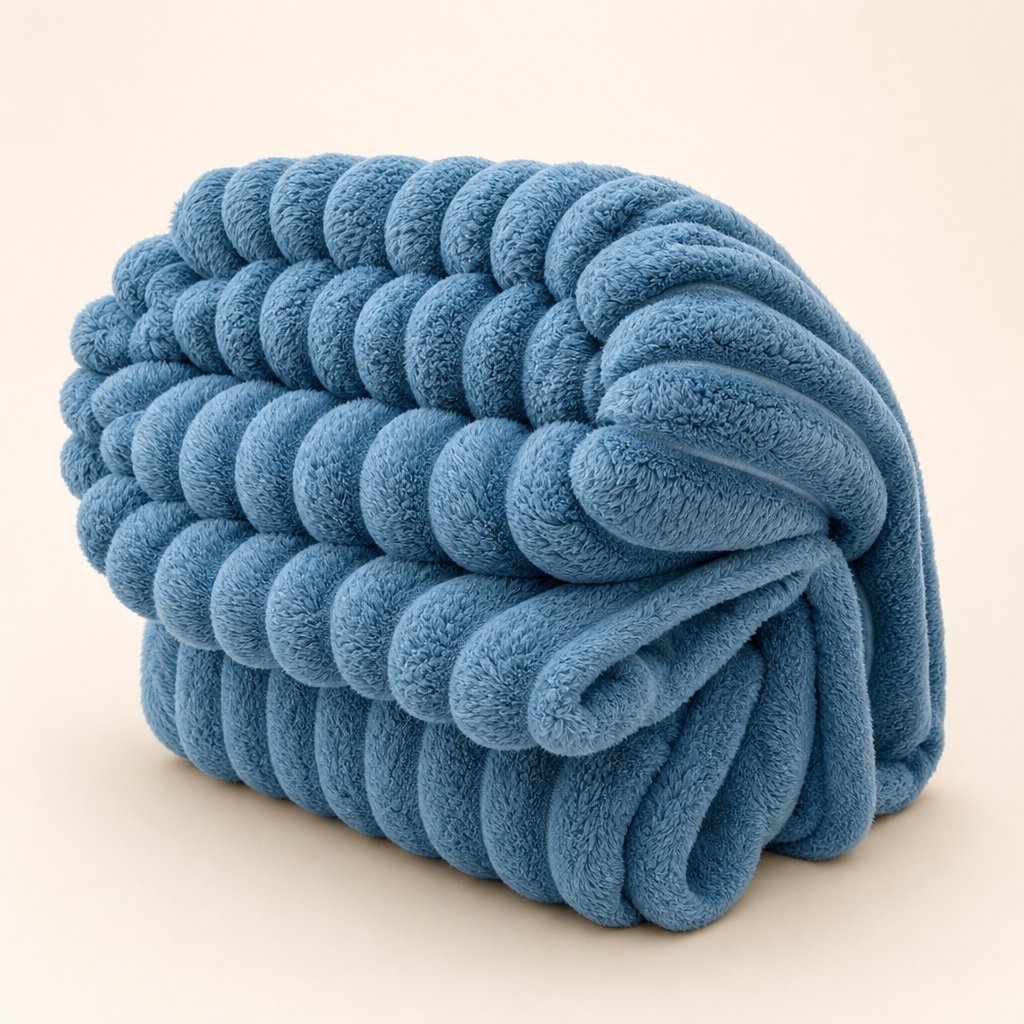 Weighted Blanket Adults Breathable - Heavy Striped Blanket Sleep Anxiety Relief Sensory Calming Bed Sheet Nap Pet Cover