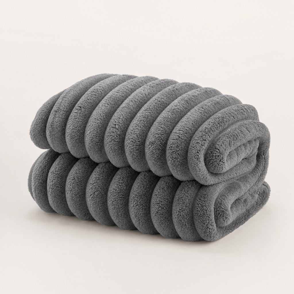 Weighted Blanket Adults Breathable - Heavy Striped Blanket Sleep Anxiety Relief Sensory Calming Bed Sheet Nap Pet Cover