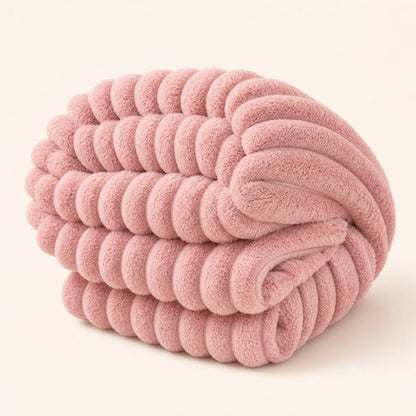 Weighted Blanket Adults Breathable - Heavy Striped Blanket Sleep Anxiety Relief Sensory Calming Bed Sheet Nap Pet Cover