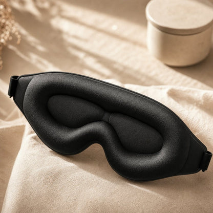 3D Cooling Sleep Eye Mask Men Women - Pressure Free Full Light Block Blackout Adjustable Strap Travel Sleeping Aid