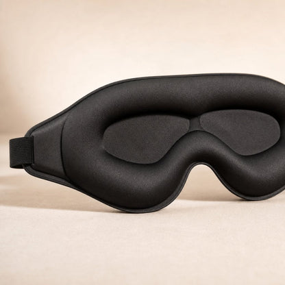 3D Cooling Sleep Eye Mask Men Women - Pressure Free Full Light Block Blackout Adjustable Strap Travel Sleeping Aid
