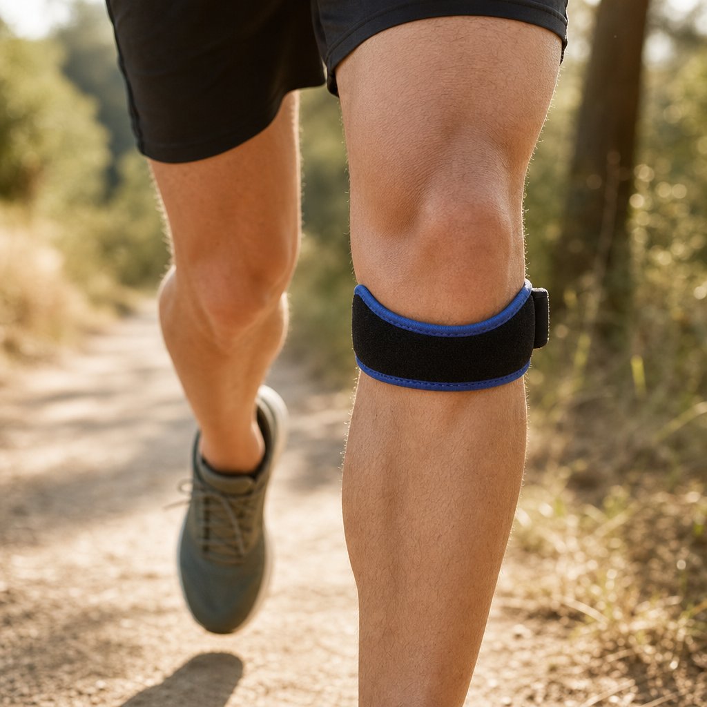 Patella Band Knee Strap Adjustable - Kneecap Tendon Support Brace Compression Running Basketball Hiking Pain Relief