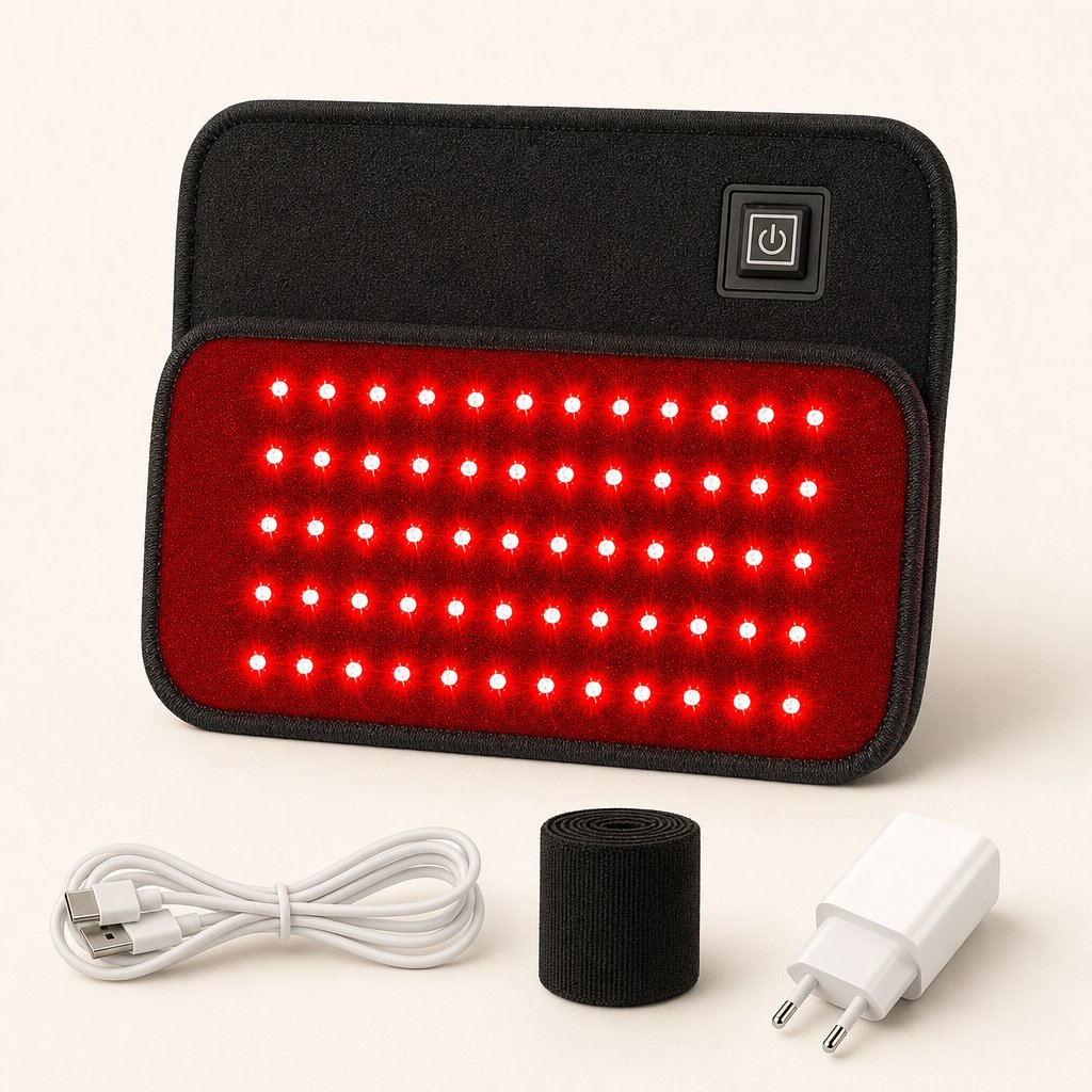 Red Light Therapy Belt 60 LED - 850nm 660nm Infrared Wrap Back Pain Relief Fat Slimming Waist Muscle Recovery Body